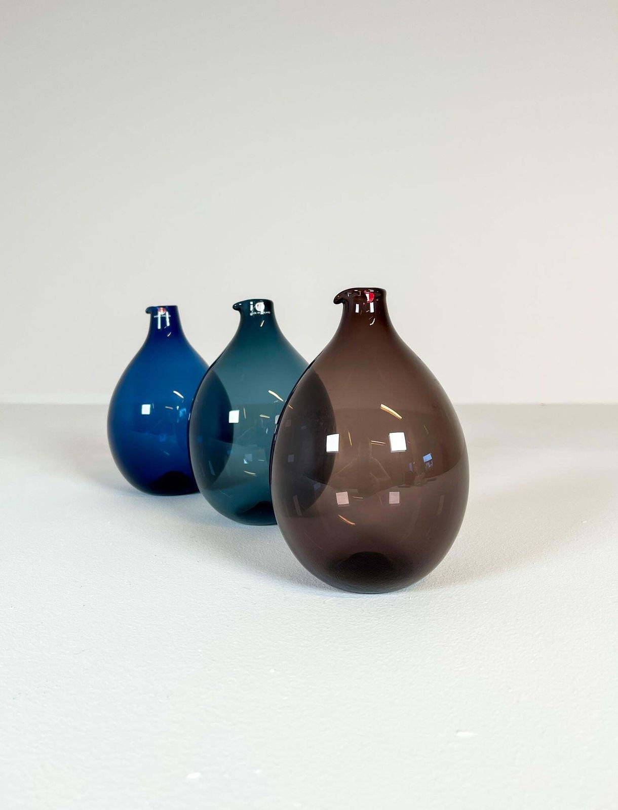 Midcentury Timo Sarpaneva Set Of 3 Bird Bottles / Vases Iittala photo furniture