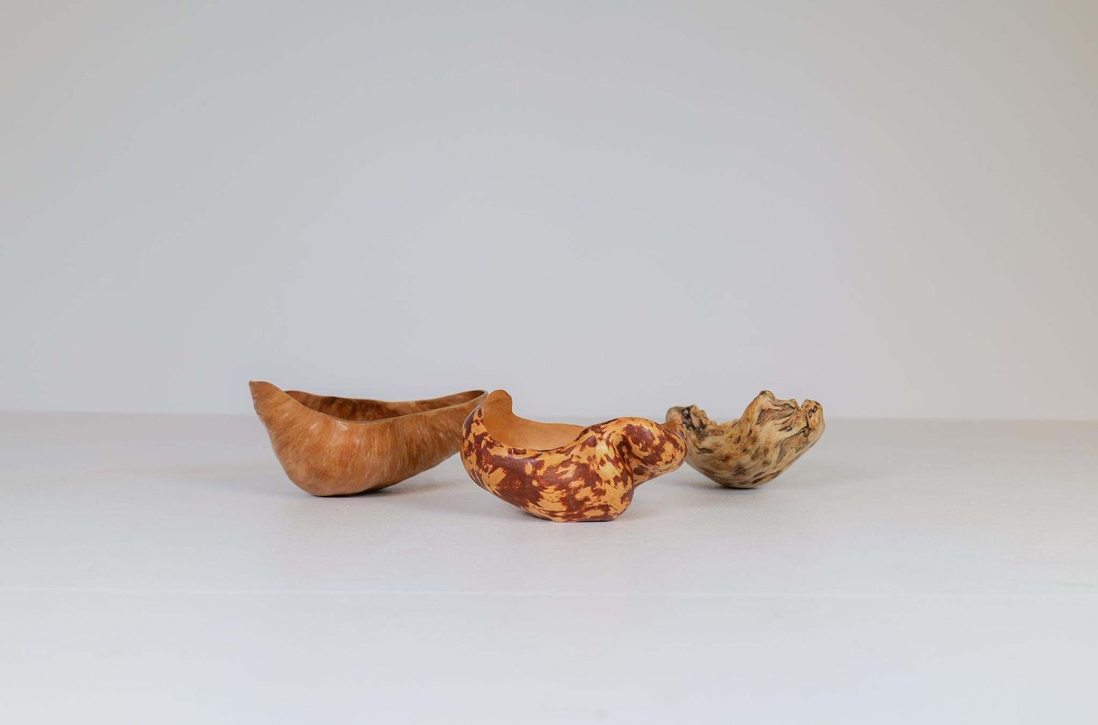 Set Of 3 Swedishs Folk Art Organic Burl Bowls, Circa 1960 1970s photo furniture