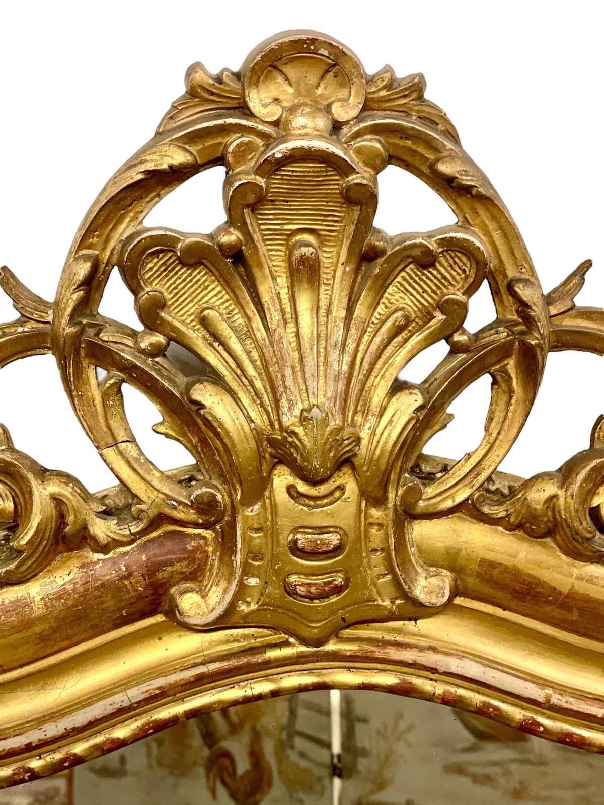19th Century Ornate Louis Philippe Giltwood Mirror photo furniture