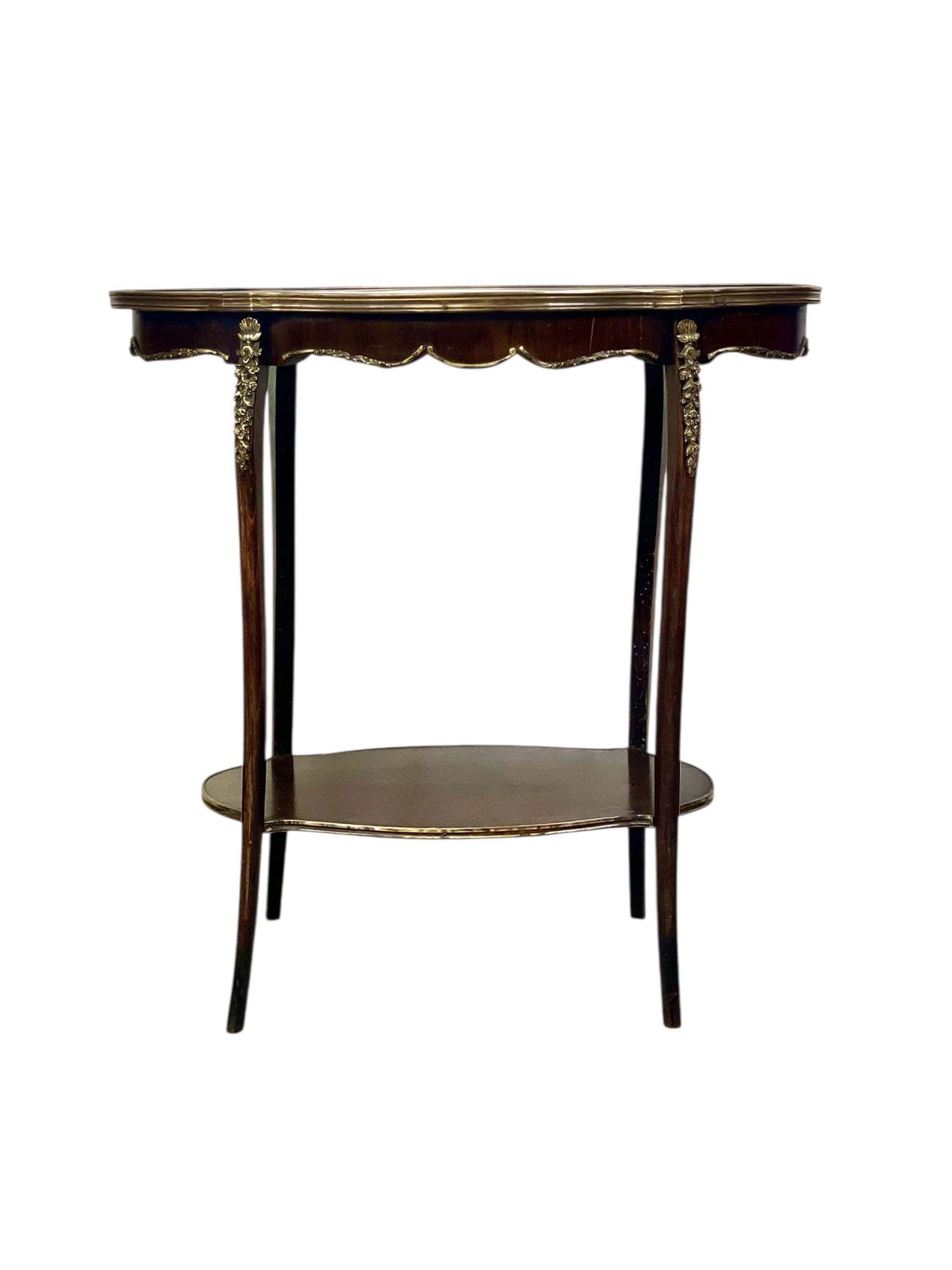 French Louis XV Style Center Table With Marble Top And Ormolu Mounts photo Furniture