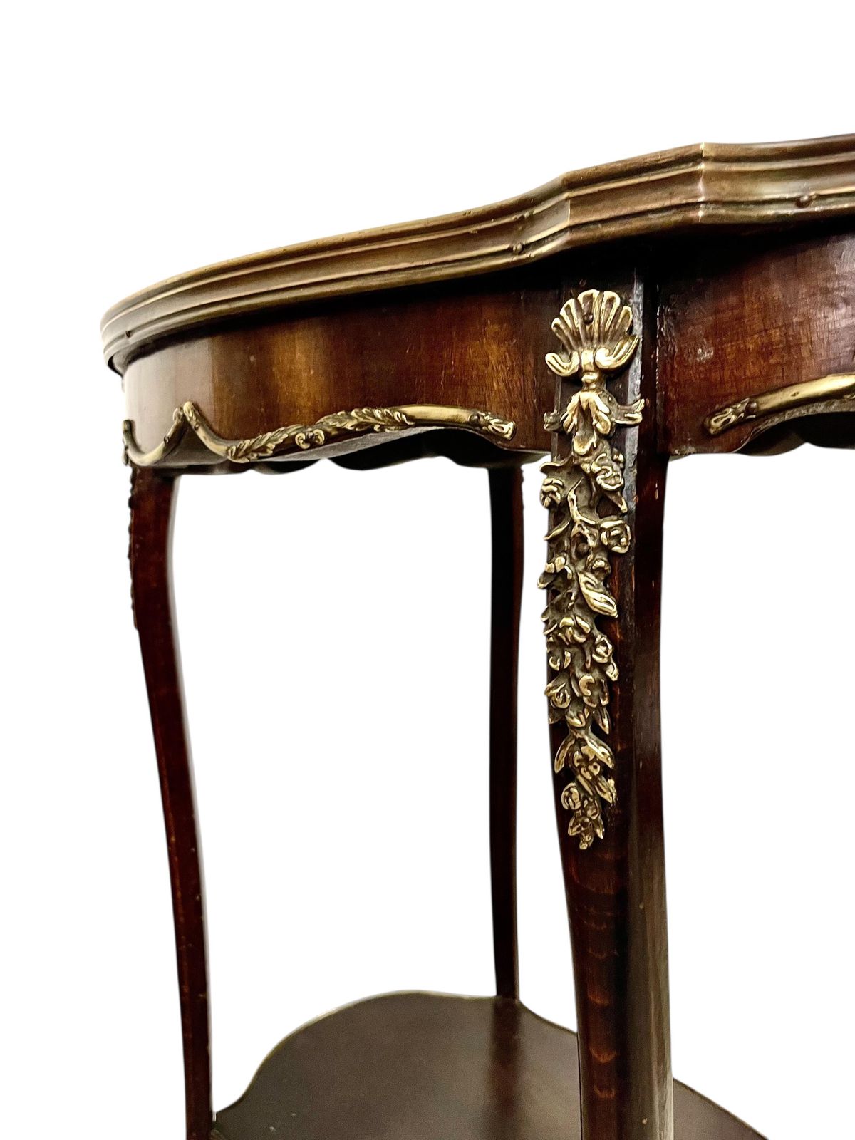 French Louis XV Style Center Table With Marble Top And Ormolu Mounts photo buy