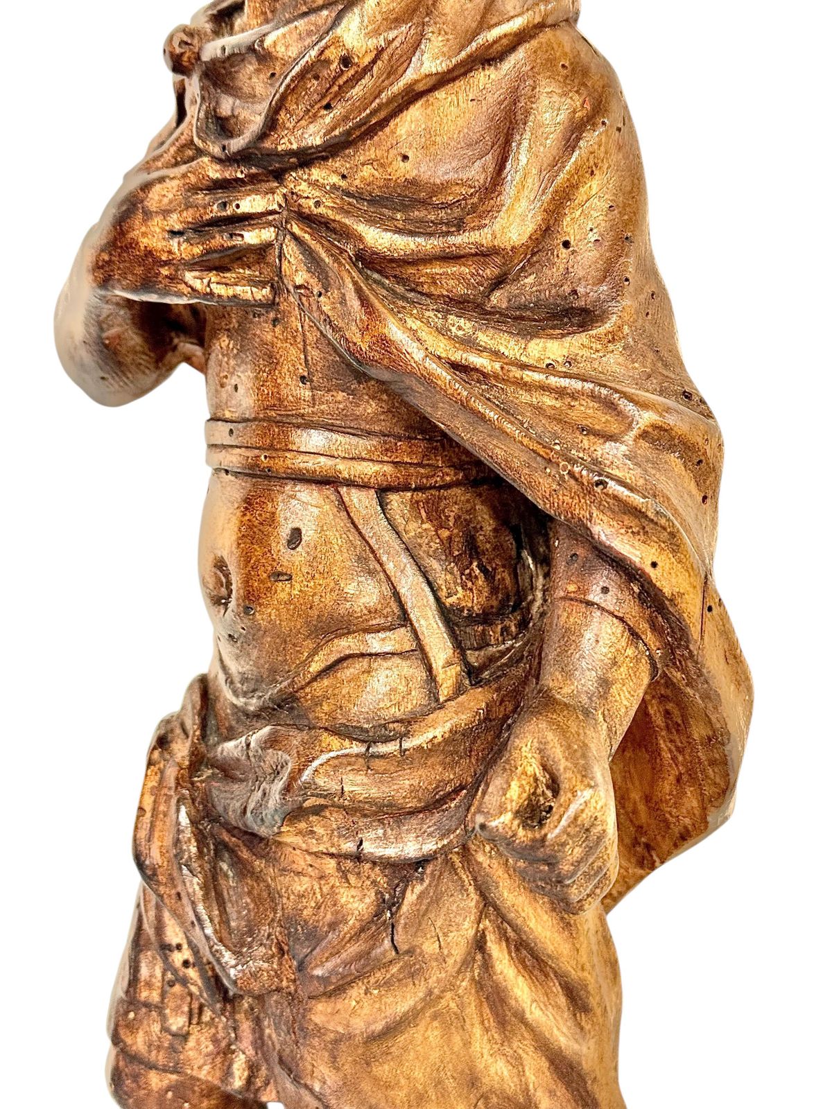 Rare 18th Century Limewood Sculpture Of A Royal Figure, Probably Roi Louis XV photo for sale