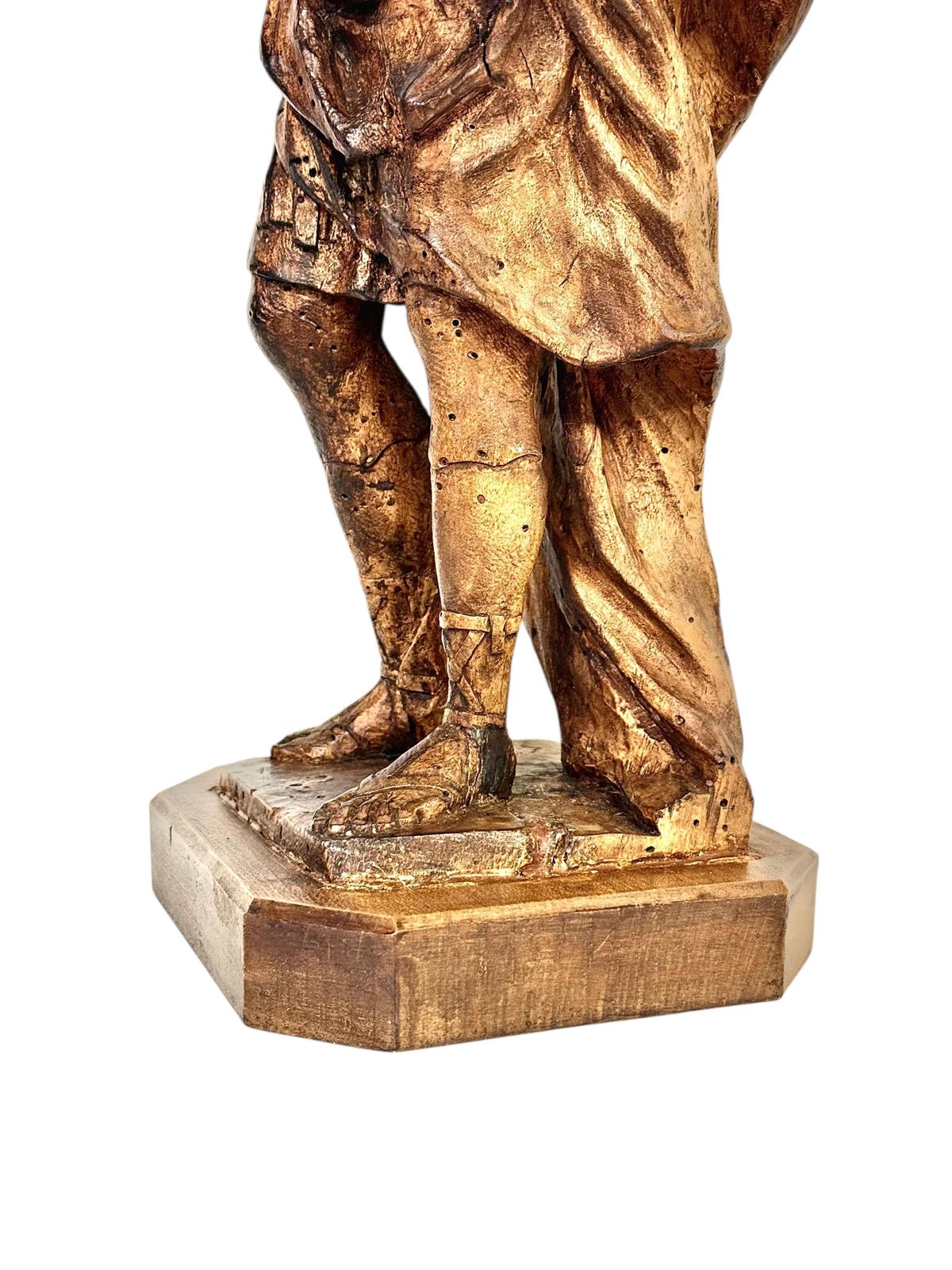 Rare 18th Century Limewood Sculpture Of A Royal Figure, Probably Roi Louis XV photo vintage