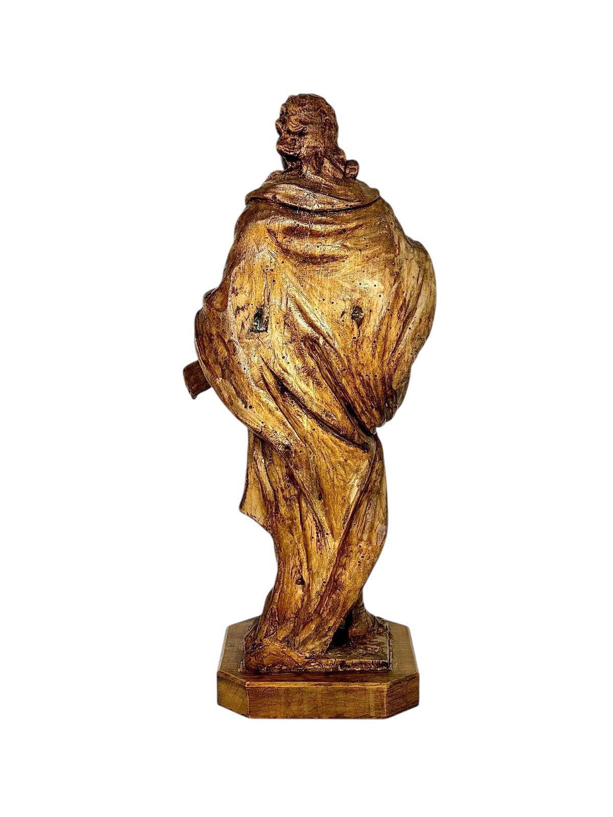 Art Rare 18th Century Limewood Sculpture Of A Royal Figure, Probably Roi Louis XV photo