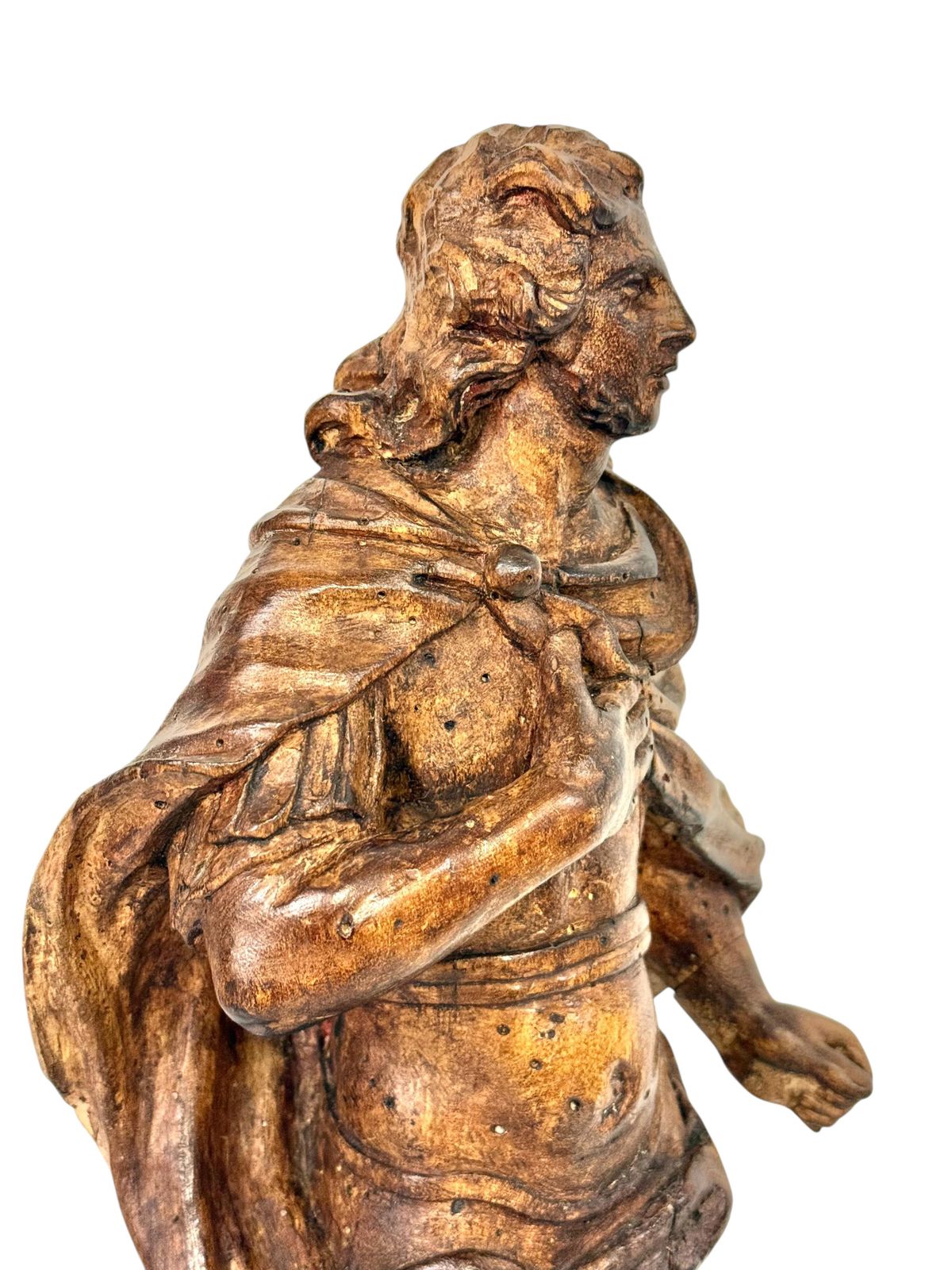 4424.0 Rare 18th Century Limewood Sculpture Of A Royal Figure, Probably Roi Louis XV photo