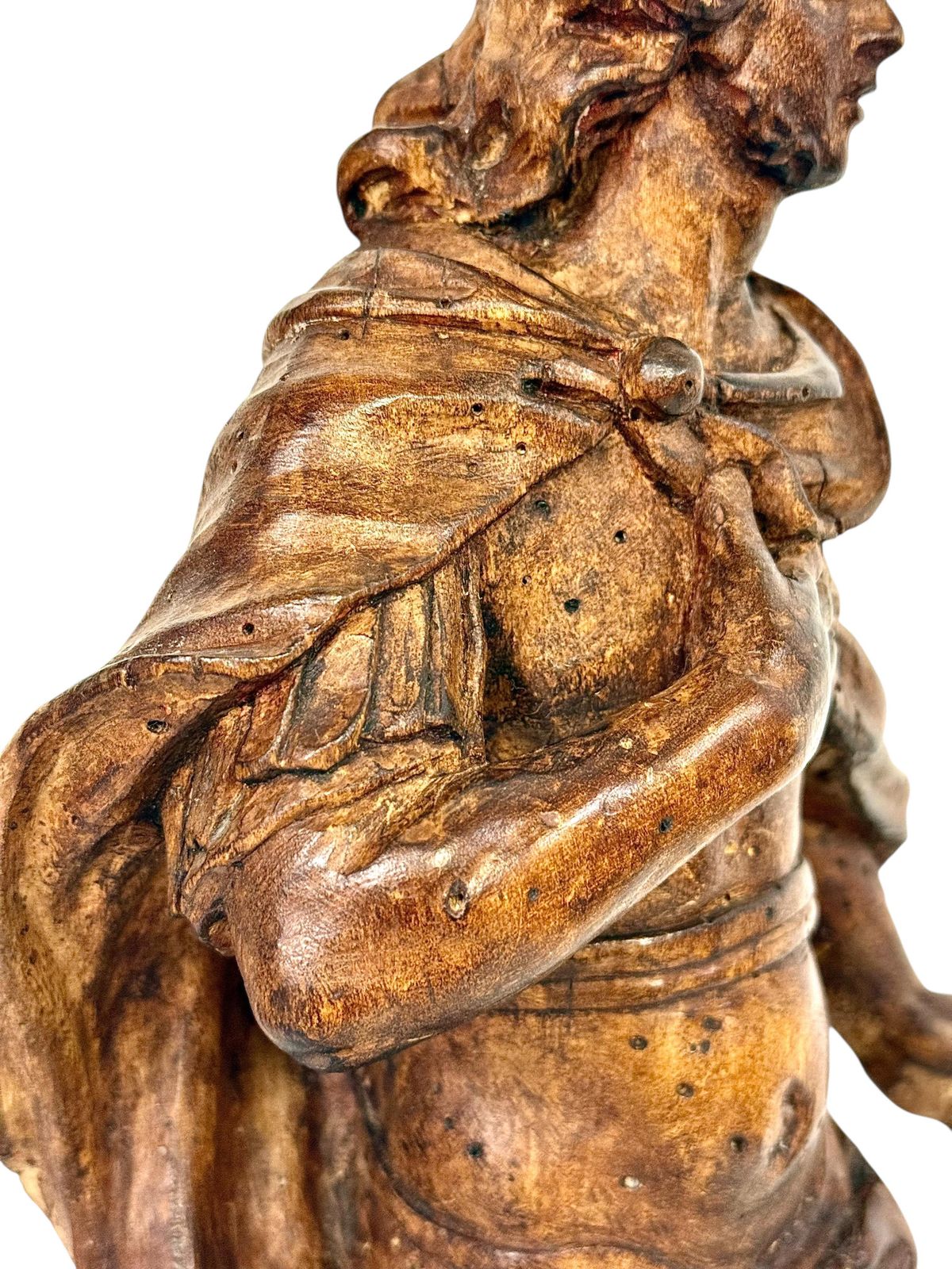 photo vinterior Rare 18th Century Limewood Sculpture Of A Royal Figure, Probably Roi Louis XV