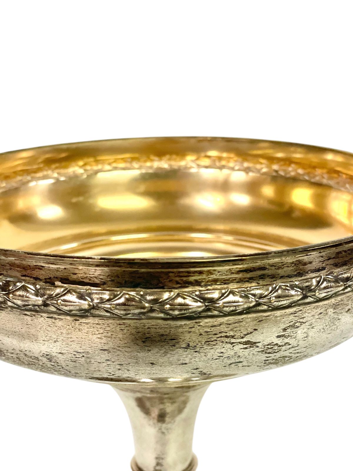 photo buy Silver Plated & Etched Crystal Footed Centerpiece Bowl, Circa 1880