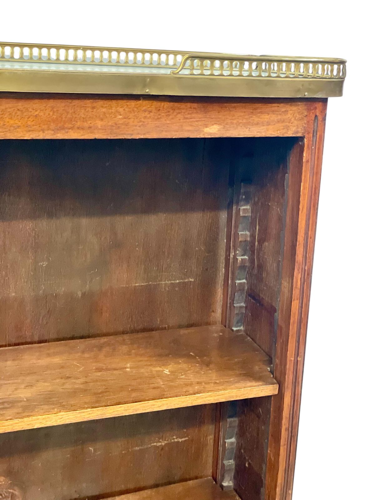 Bookshelf Or Bibus With Marble Top And Brass Gallery, 19th Century photo 1590.0