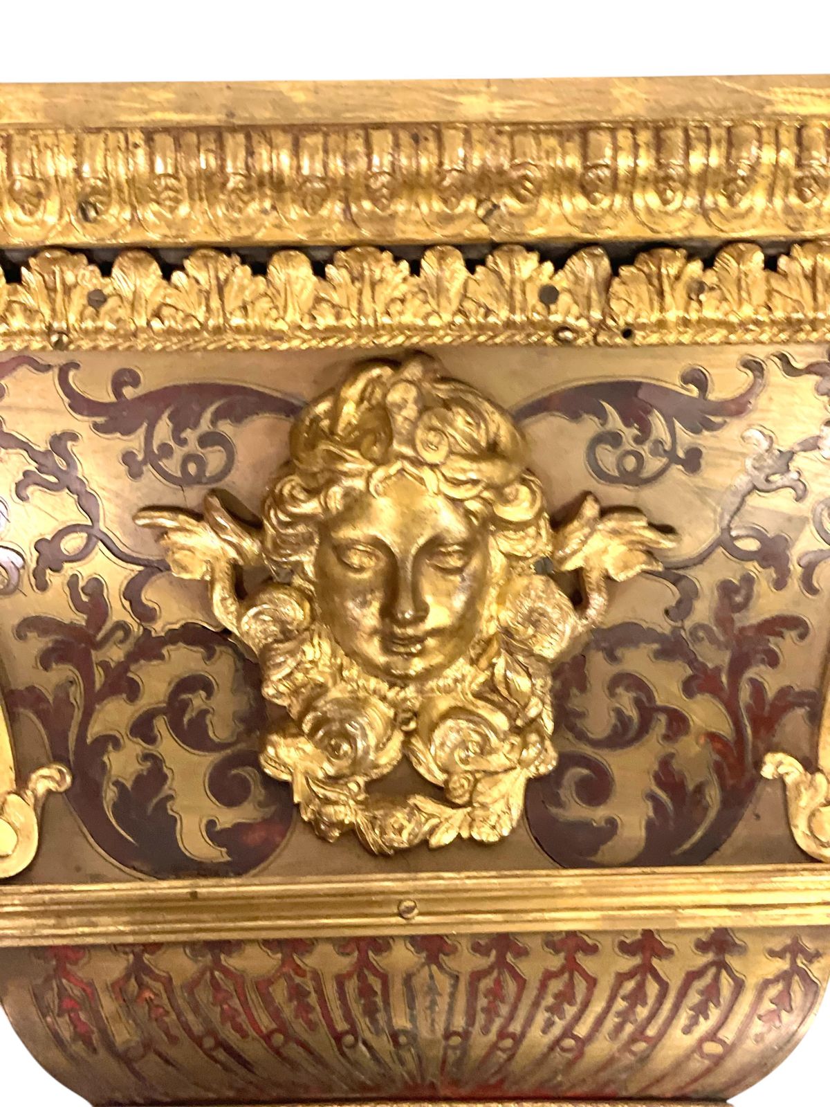 19th Century Wall Bracket Console With Gilt Bronze Mask And Satyrs photo Furniture
