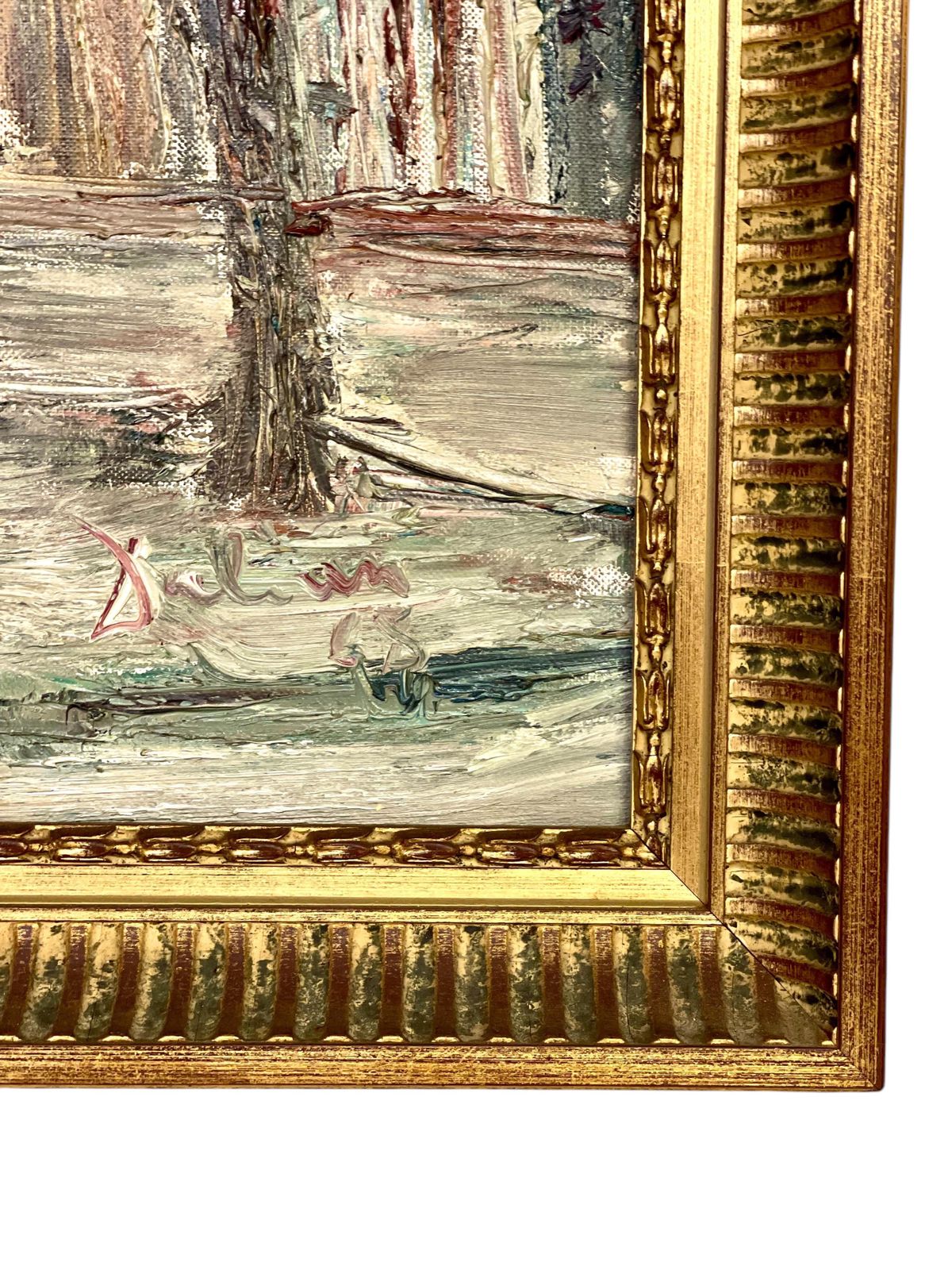 Oil Painting Of Montmartre, Paris 1968 – Signed Dalian photo 1783.0