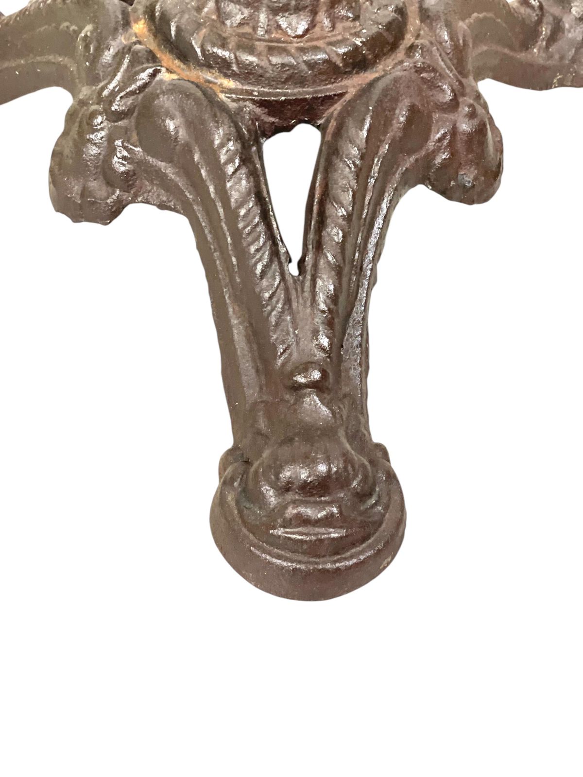 19th Century French Marble Top And Cast Iron Bistro Table photo Furniture