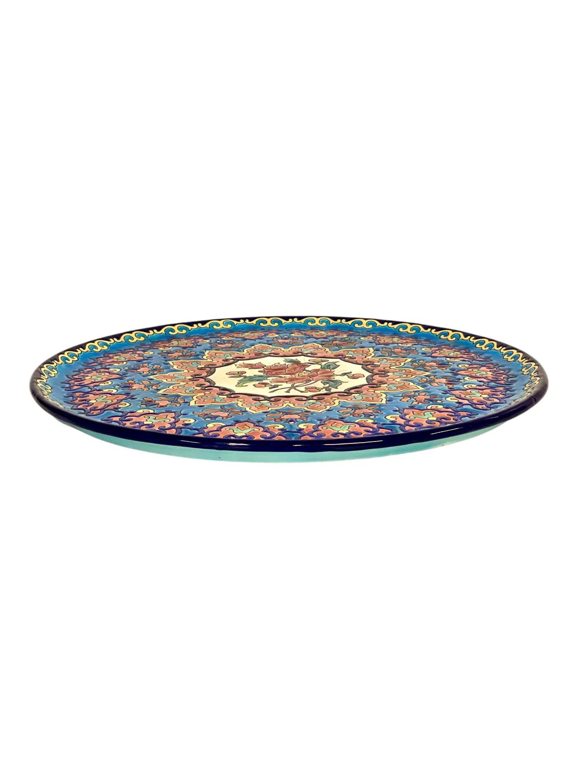 Hand Painted Longwy Centerpiece, Circa 1950 photo Home Decor