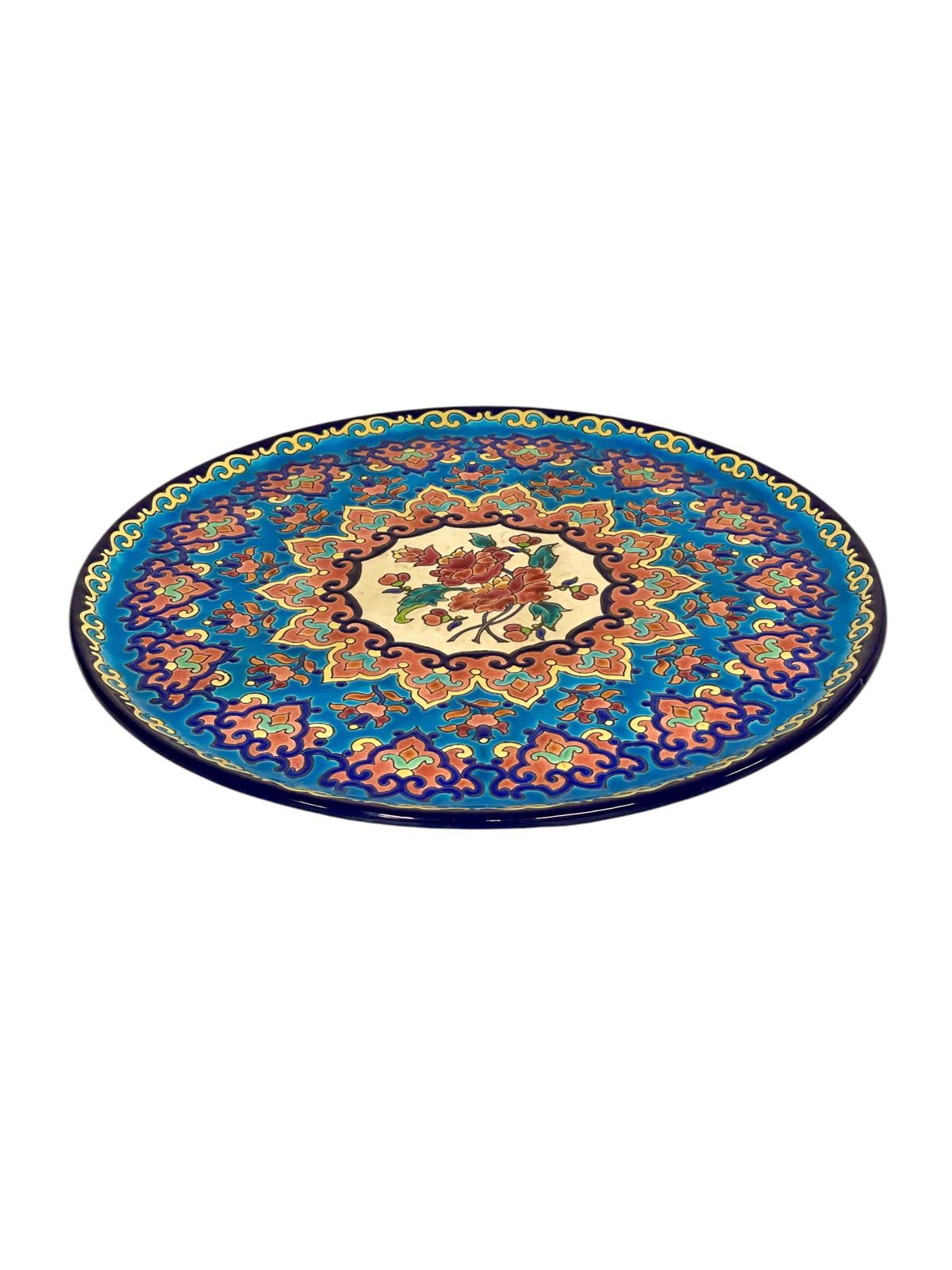 Hand Painted Longwy Centerpiece, Circa 1950 photo 851.0