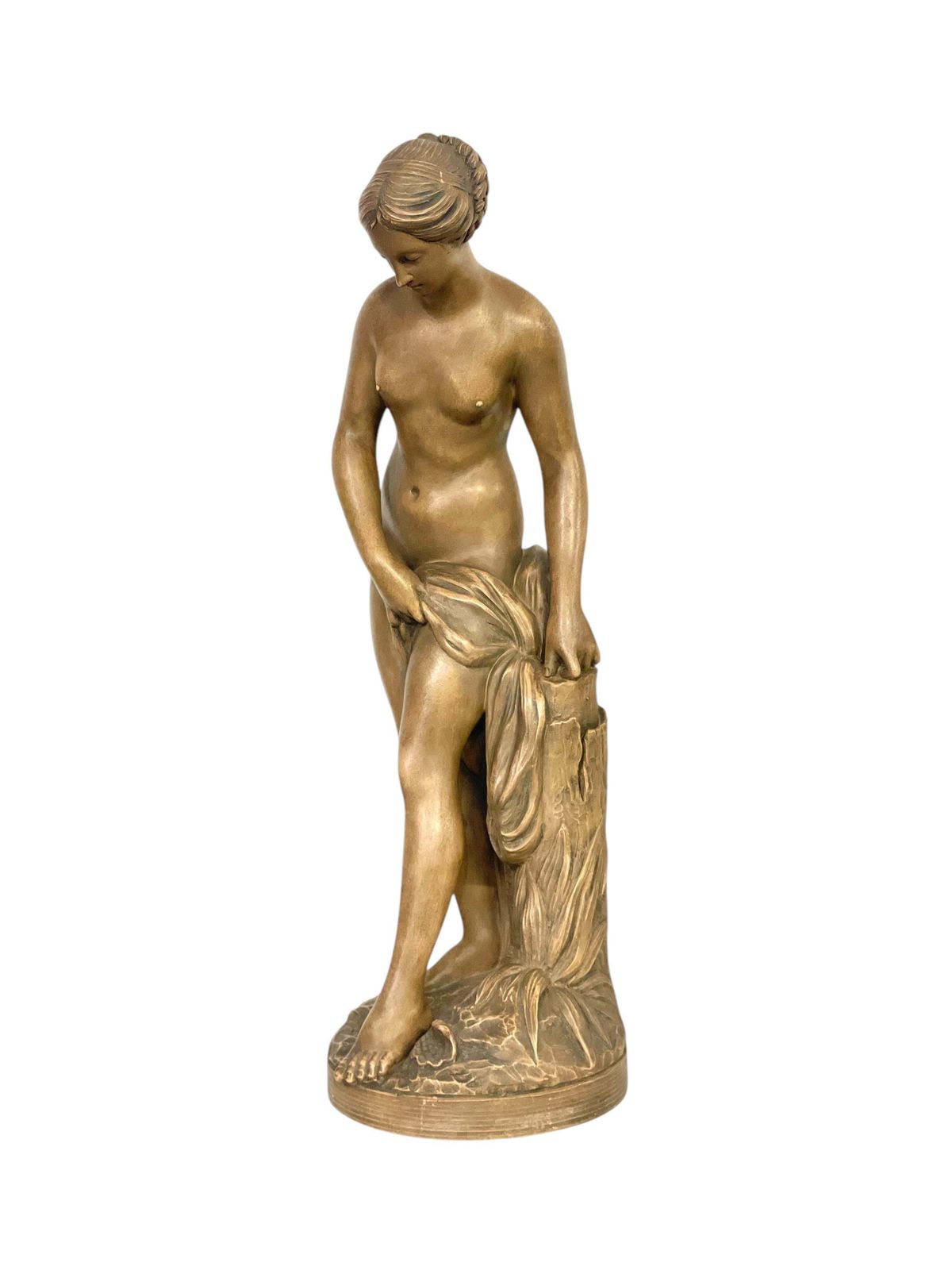 Terracotta Sculpture « La Baigneuse »  After Falconet 19th Century photo furniture
