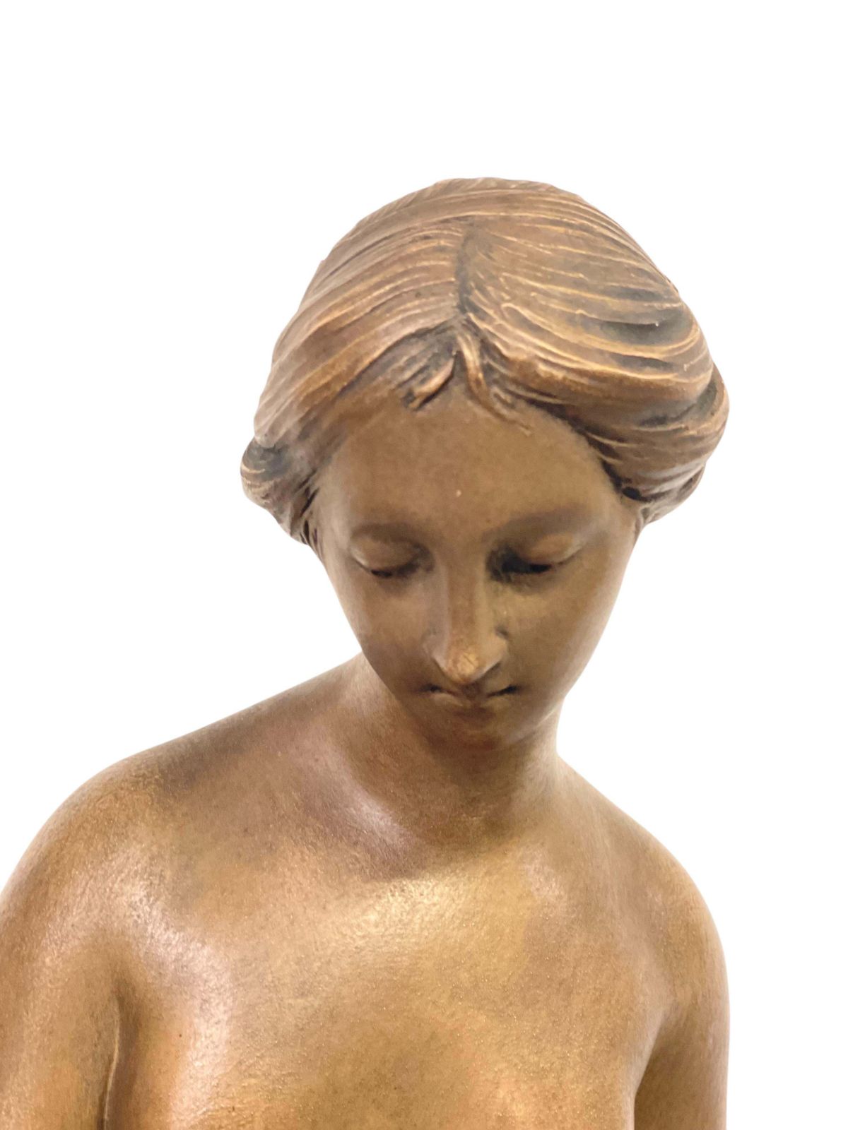 Terracotta Sculpture « La Baigneuse »  After Falconet 19th Century photo Art