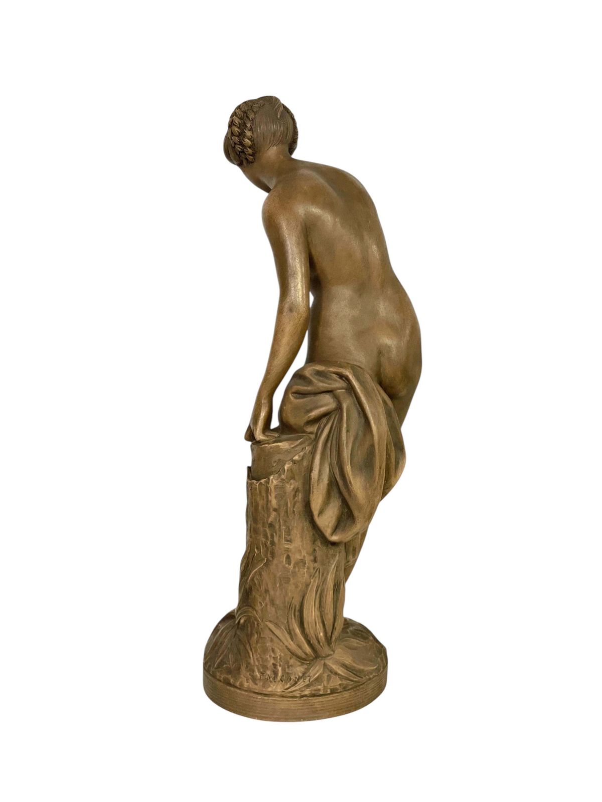 photo furniture Terracotta Sculpture « La Baigneuse »  After Falconet 19th Century