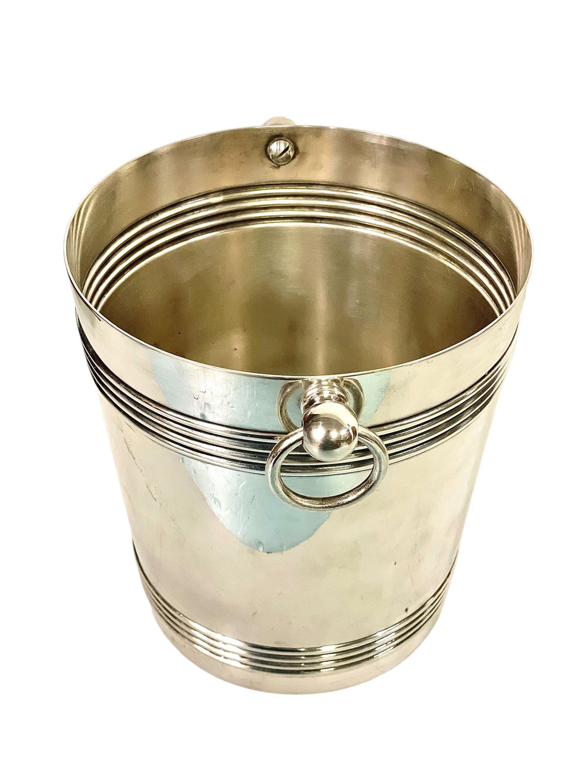 1930s Silver Plated Champagne Bucket, "Gallia" Collection By Christofle photo vintage