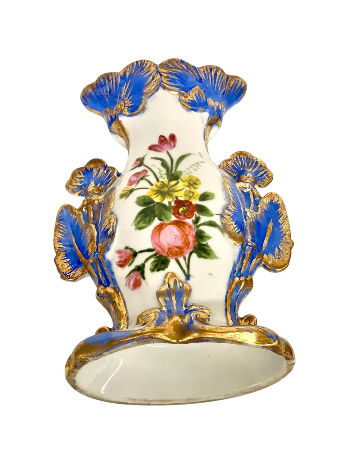 photo buy 19th Century Porcelain Wedding Vase With Gilded Accents