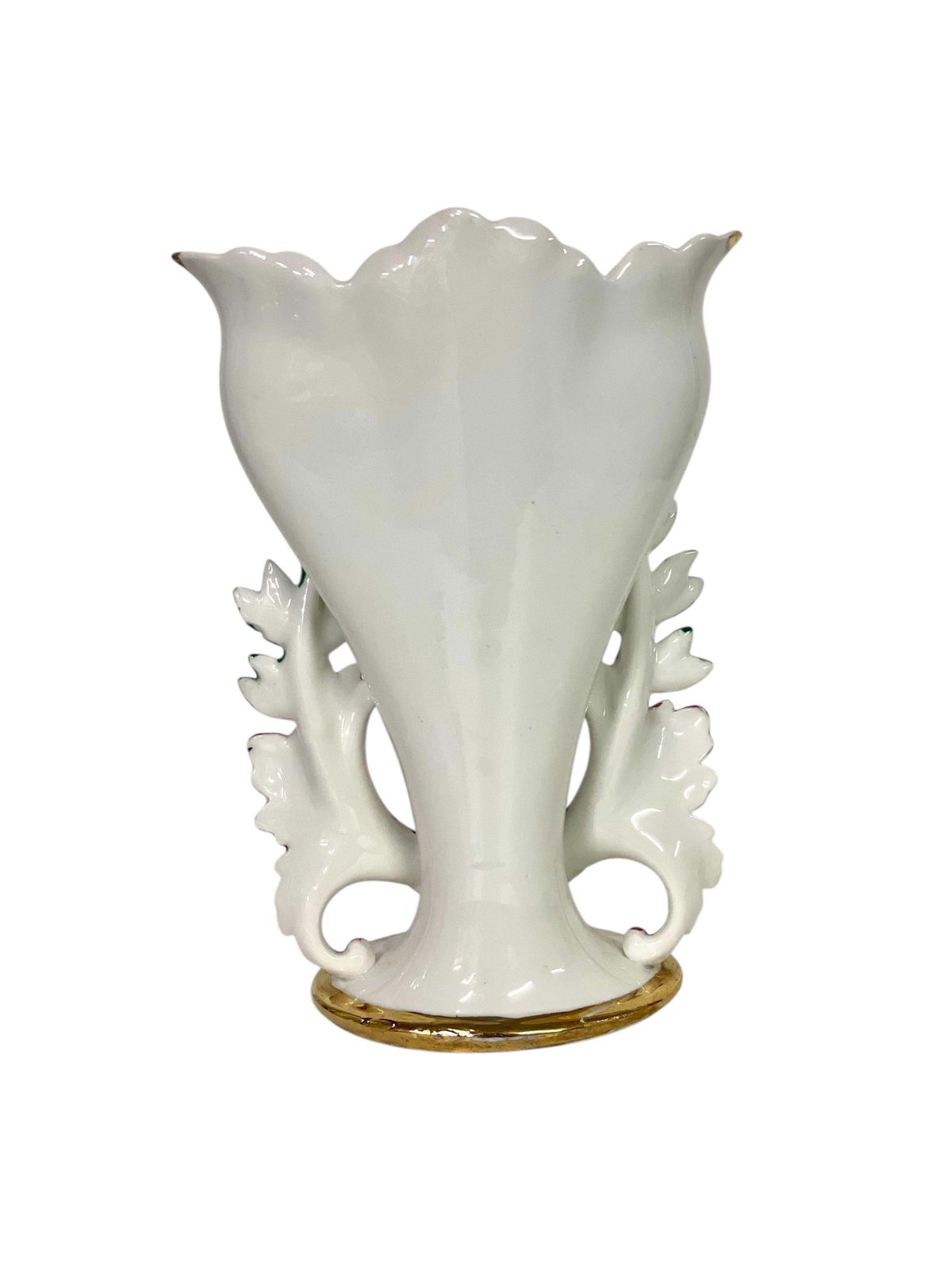 19th Century Porcelain Wedding Vase With Gilded Accents photo 718.0