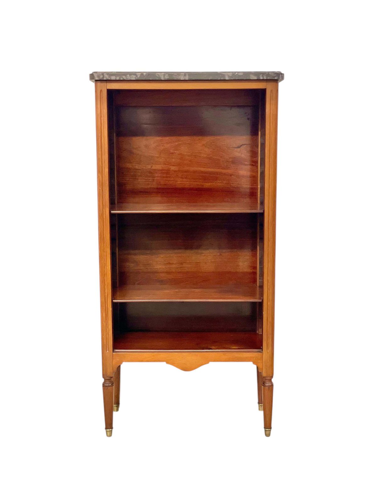 19th Century Walnut Bibus Or Book Case With Marble Top photo furniture
