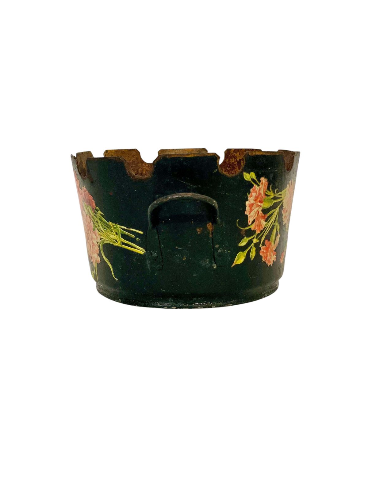 19th Century Exquisite Hand Painted Petite Cachepot photo furniture