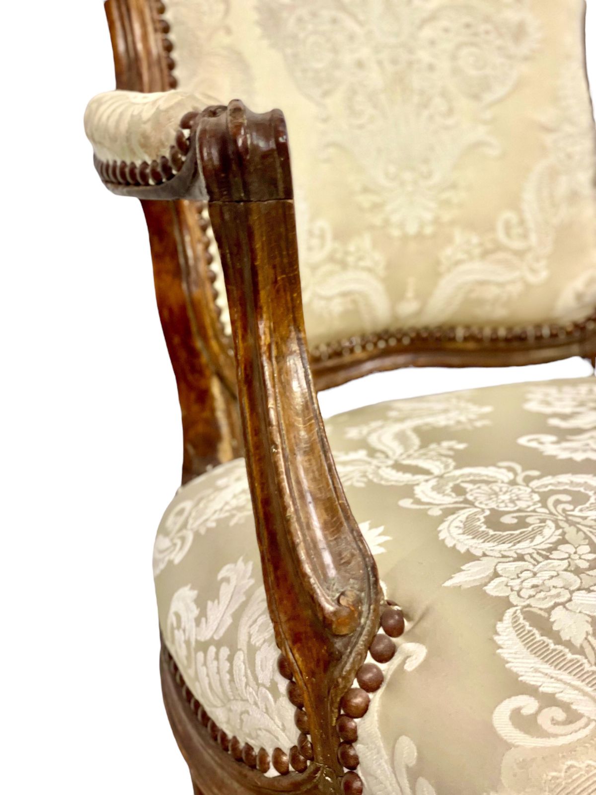 photo vinterior 18th Century Louis XV Period Fauteuil By Mathieu Bauve