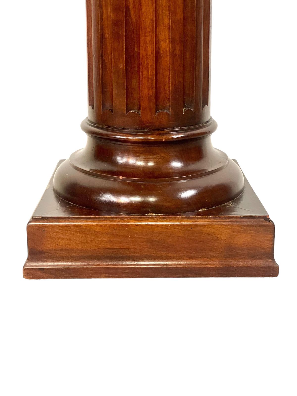 Louis XVI Column Pedestal With A Red Veined Marble Top photo Home Decor