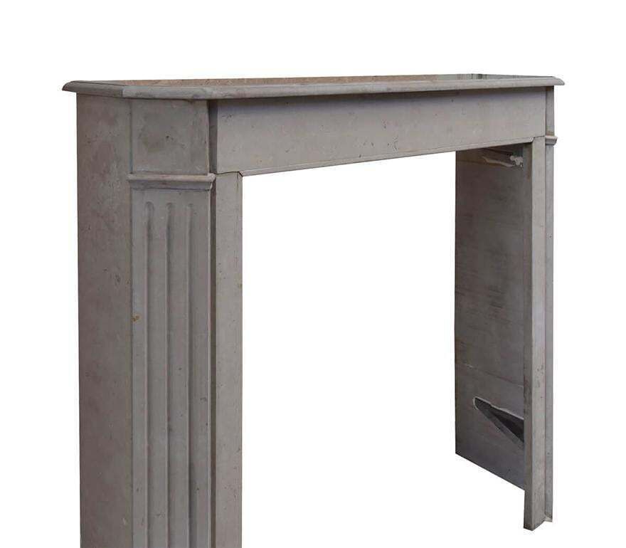 Crema Marfil Marble Fireplace Mantel 19th Century photo for sale