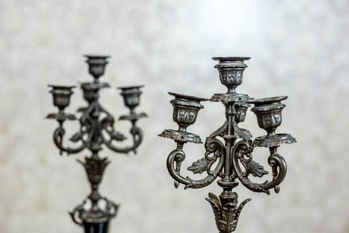 Pair Of 19th Century Four Armed Candelabras photo for sale