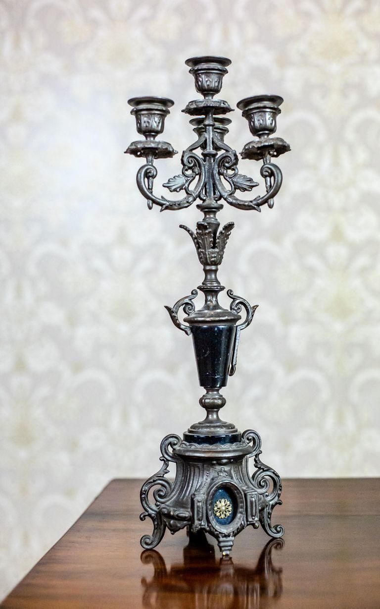 Pair Of 19th Century Four Armed Candelabras photo Home Decor