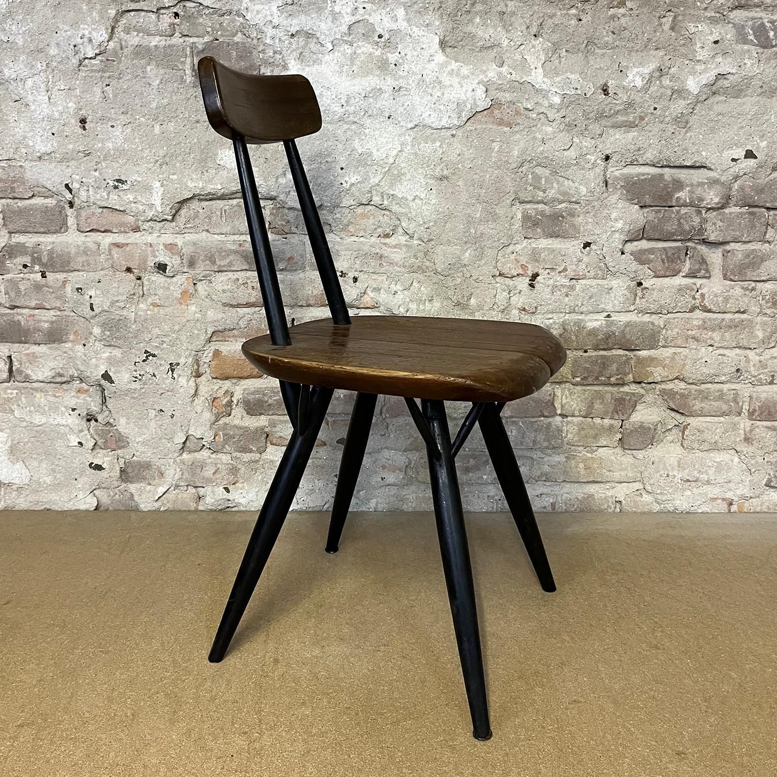 1950's, Set Of Table Red Brown Table Top And Four Pirkka Chairs By Tapiovaara photo buy