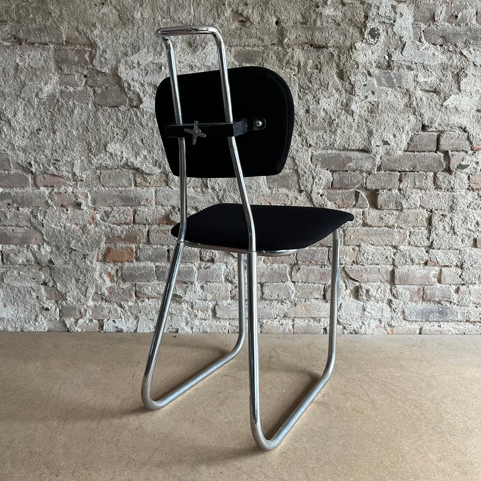 W.H. Gispen For Gispen Culemborg, Holland, Original Pre War Typing Chair In Blac photo for sale