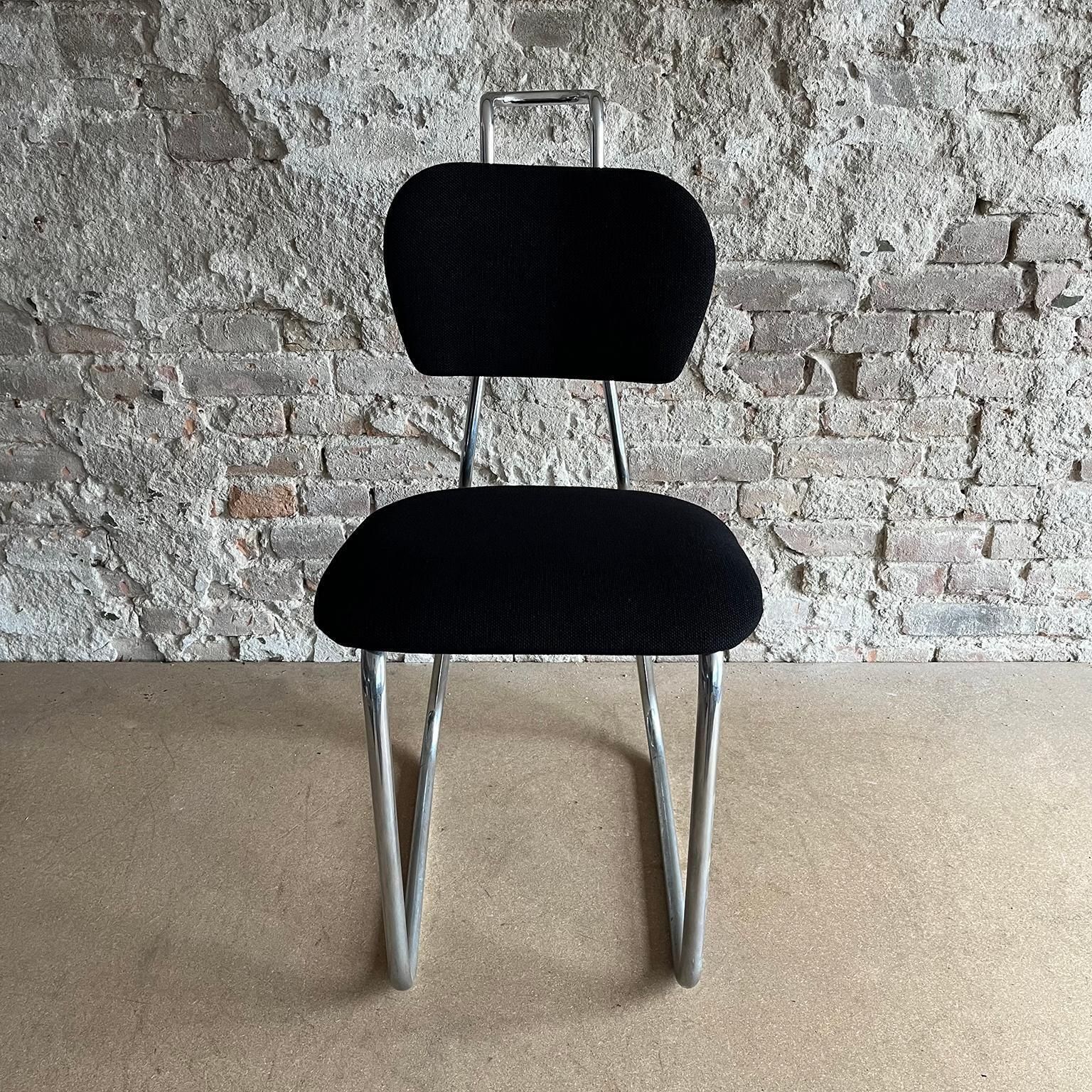 W.H. Gispen For Gispen Culemborg, Holland, Original Pre War Typing Chair In Blac photo vinterior
