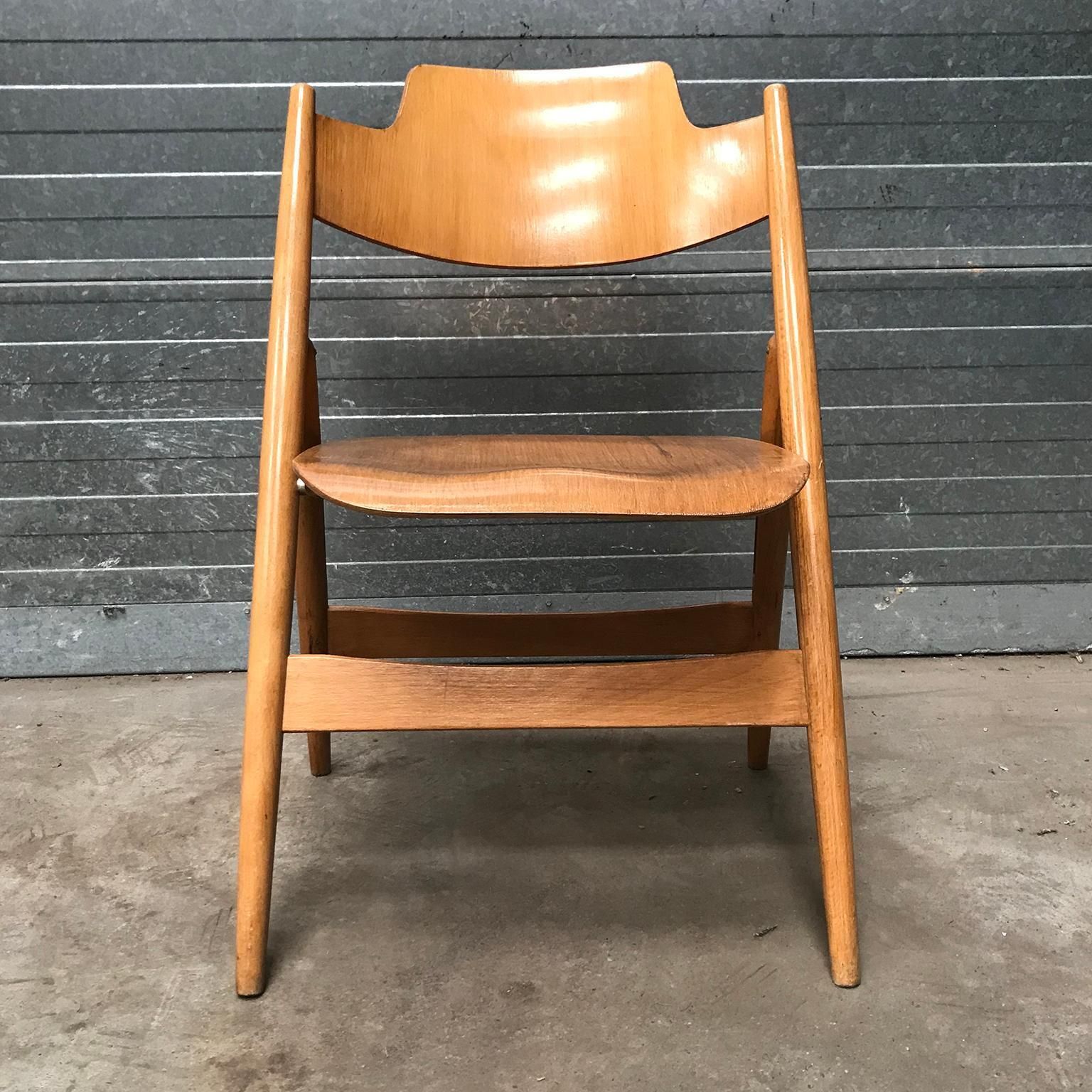 photo furniture 1952, Egon Eiermann For Wilde & Spieth, Wooden Folding Chair