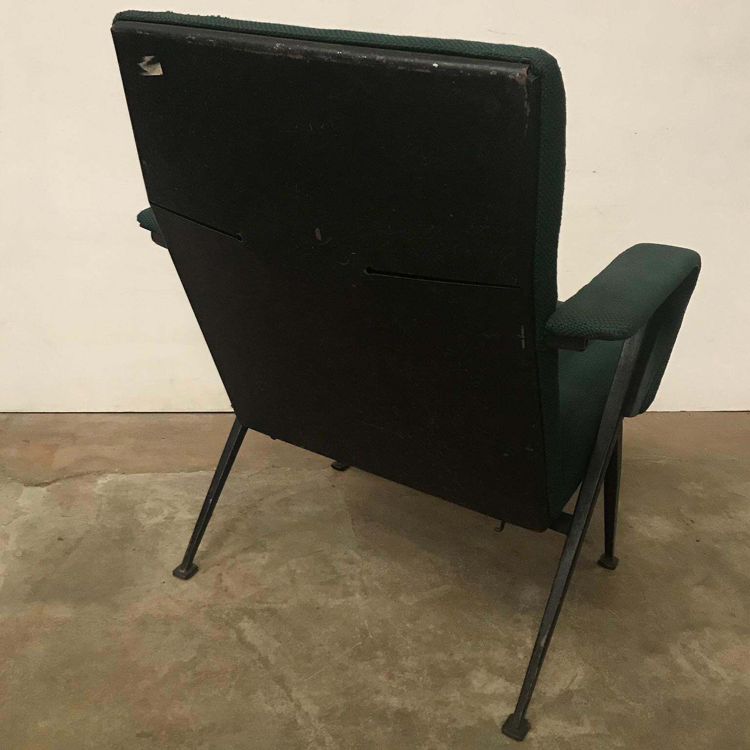 1969 Friso Kramer, Ahrend De Cirkel Repose Lounge Armchair Green Upholstery photo vinterior