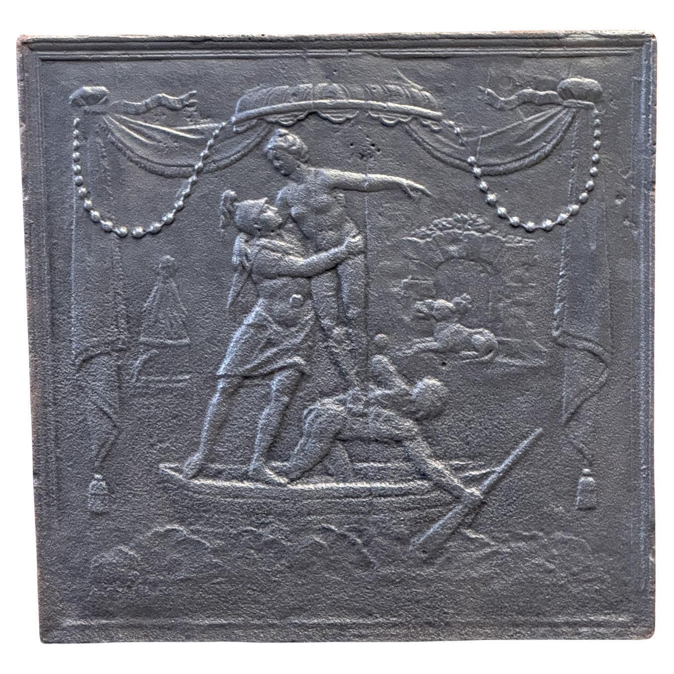 French 'Persephone And Hades' Fireback / Backsplash, Neoclassical Period