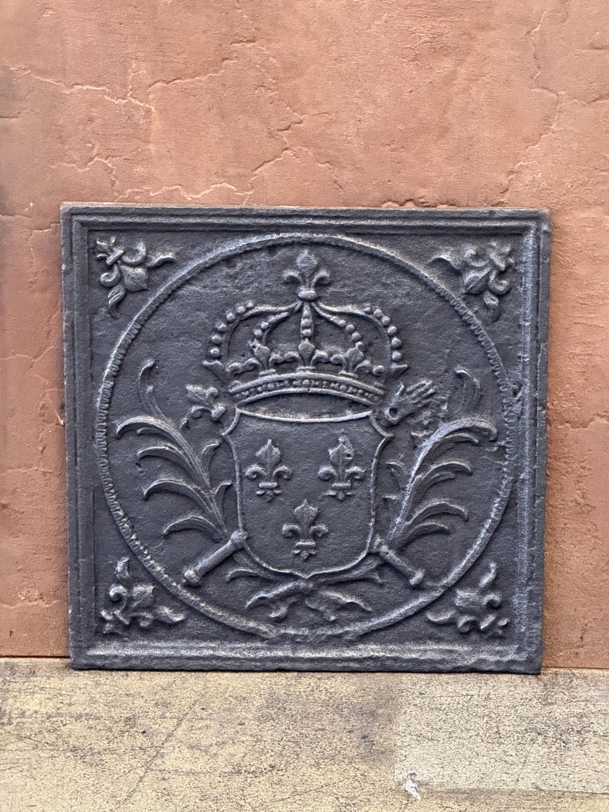 French Louis XV Period 'Arms Of France' Fireback, 18th Century photo Home Fixtures