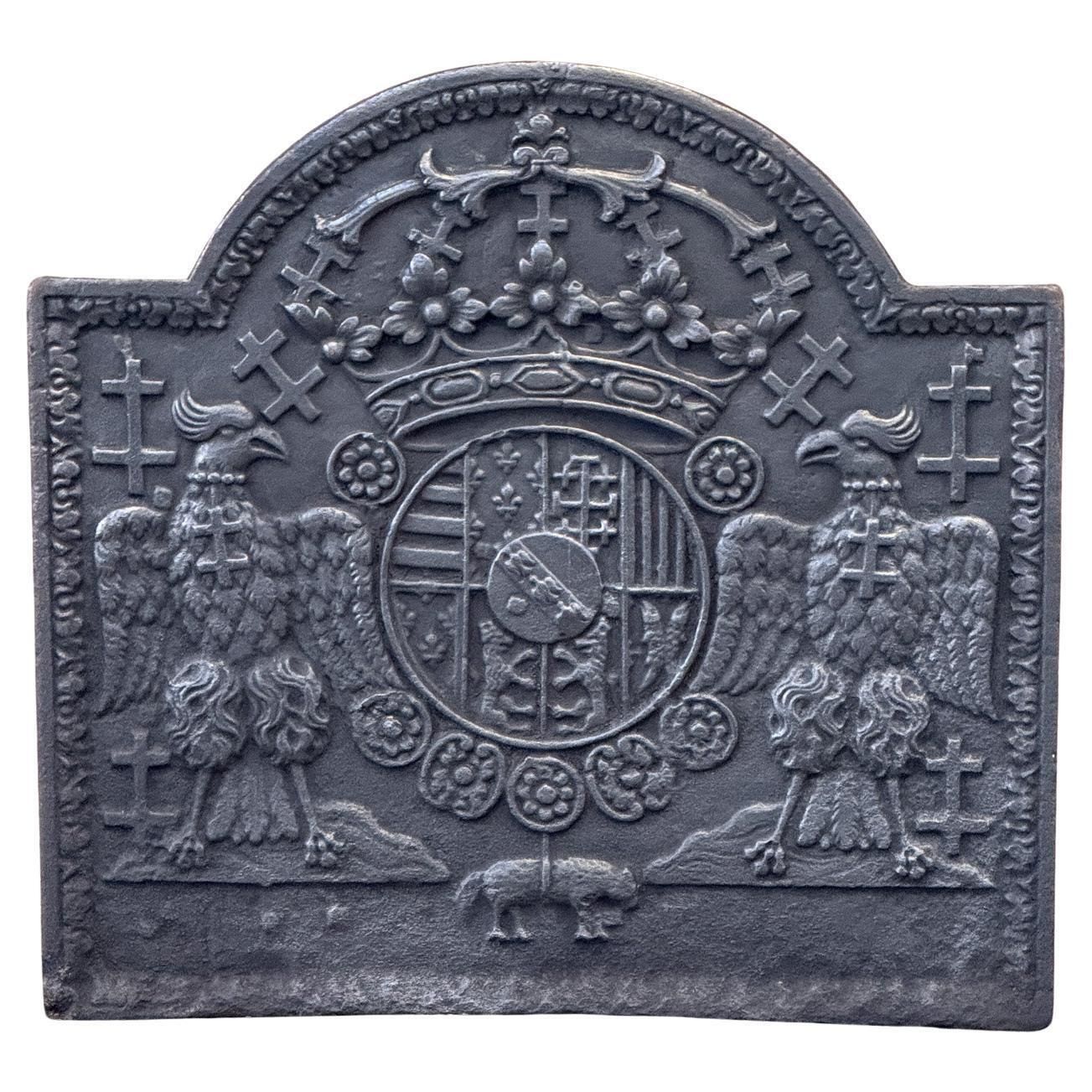 French 'Arms Of Lorraine' Fireback, Louis XIV Period