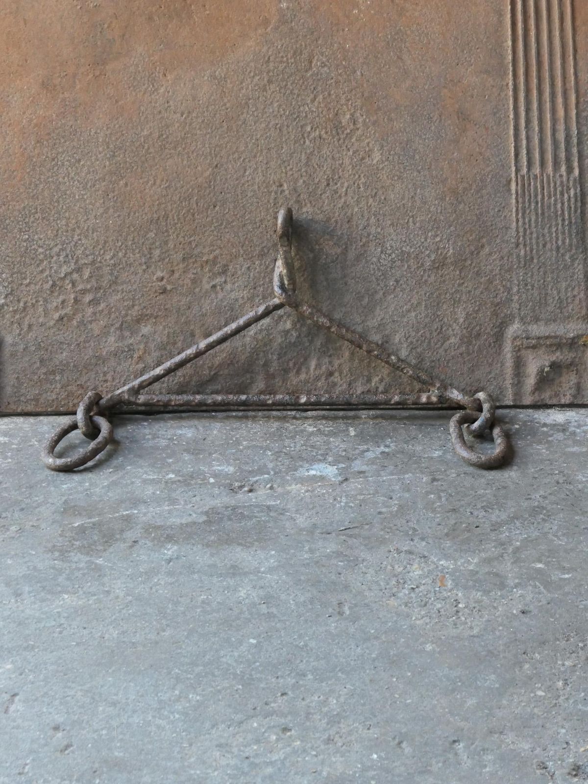 Large 17th Century French Fireplace Pot Hook, Louis XIV Period photo for sale