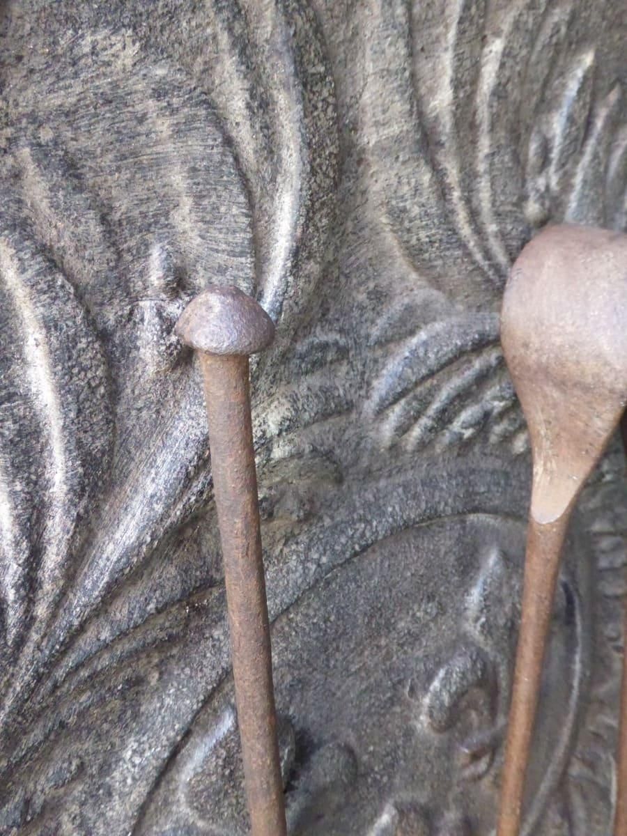 Rustic French Wrought Iron Fireplace Tools Or Fire Tools, Early 18th Century photo Home Fixtures