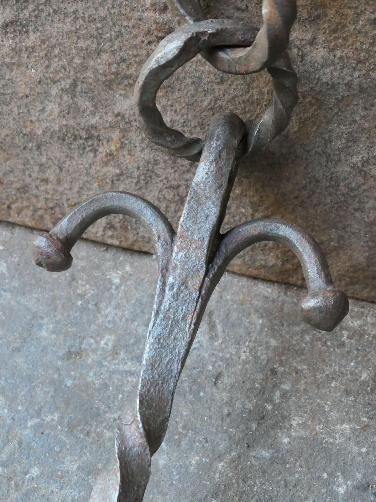 17th Century French Louis XIV Period Fireplace Trammel Or Pot Hanger photo vinterior