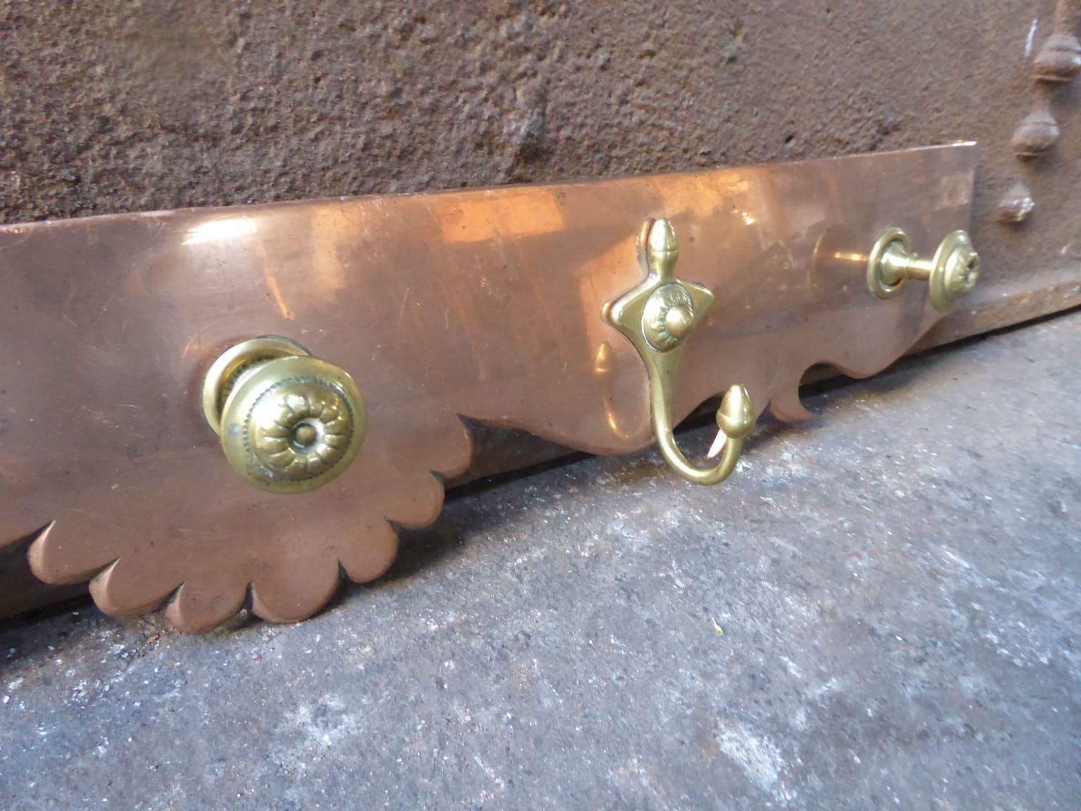 Art Nouveau Period Fireplace Tool Hanger Or Hook, Early 20th Century photo 253.0