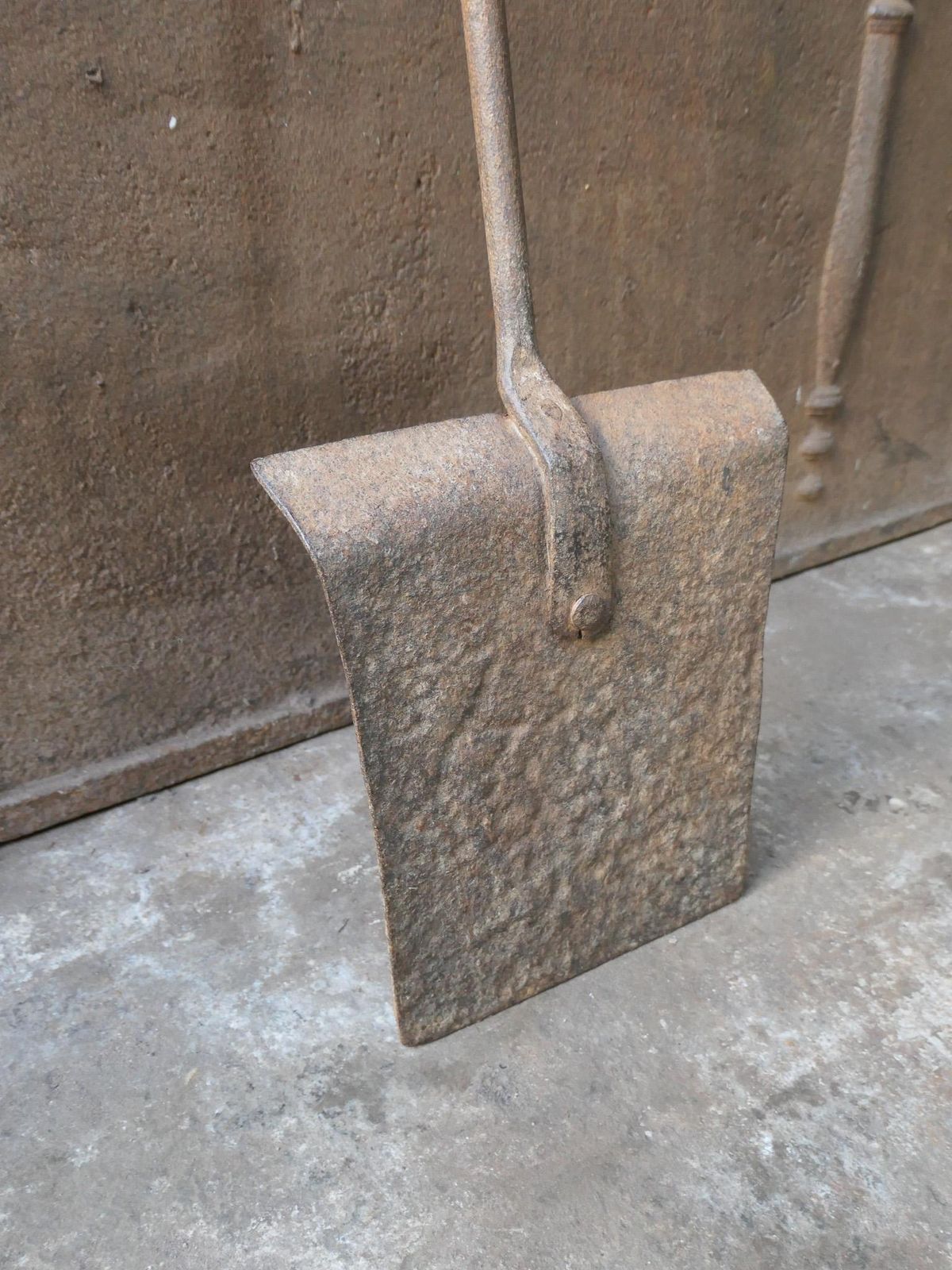 photo for sale Large Early 19th Century French Fireplace Shovel Or Fire Shovel