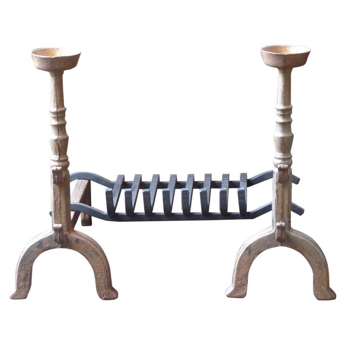 French Napoleon III Style Fireplace Grate Or Fire Basket, 20th Century