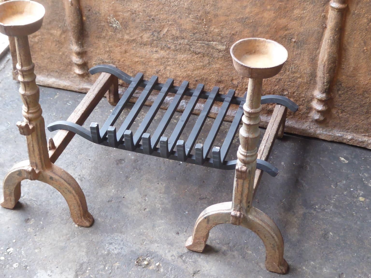 French Napoleon III Style Fireplace Grate Or Fire Basket, 20th Century photo furniture