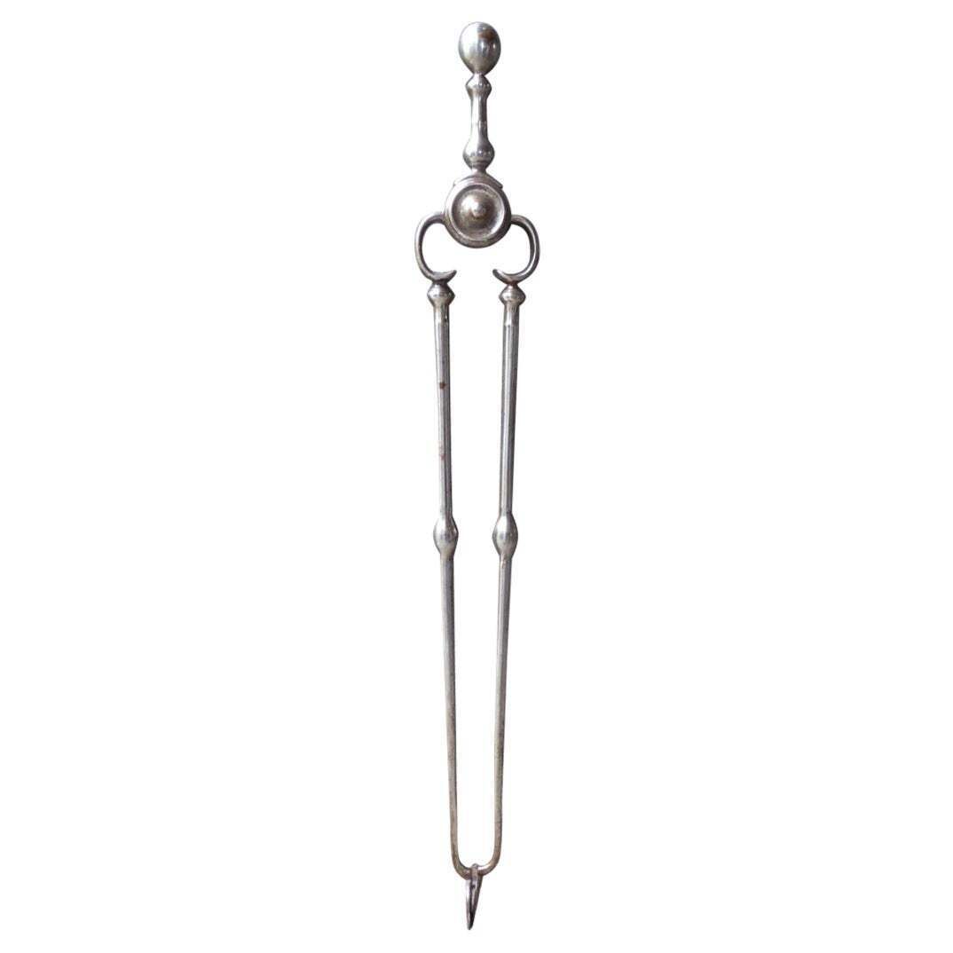 Large Georgian Fireplace Tongs, Early 19th Century