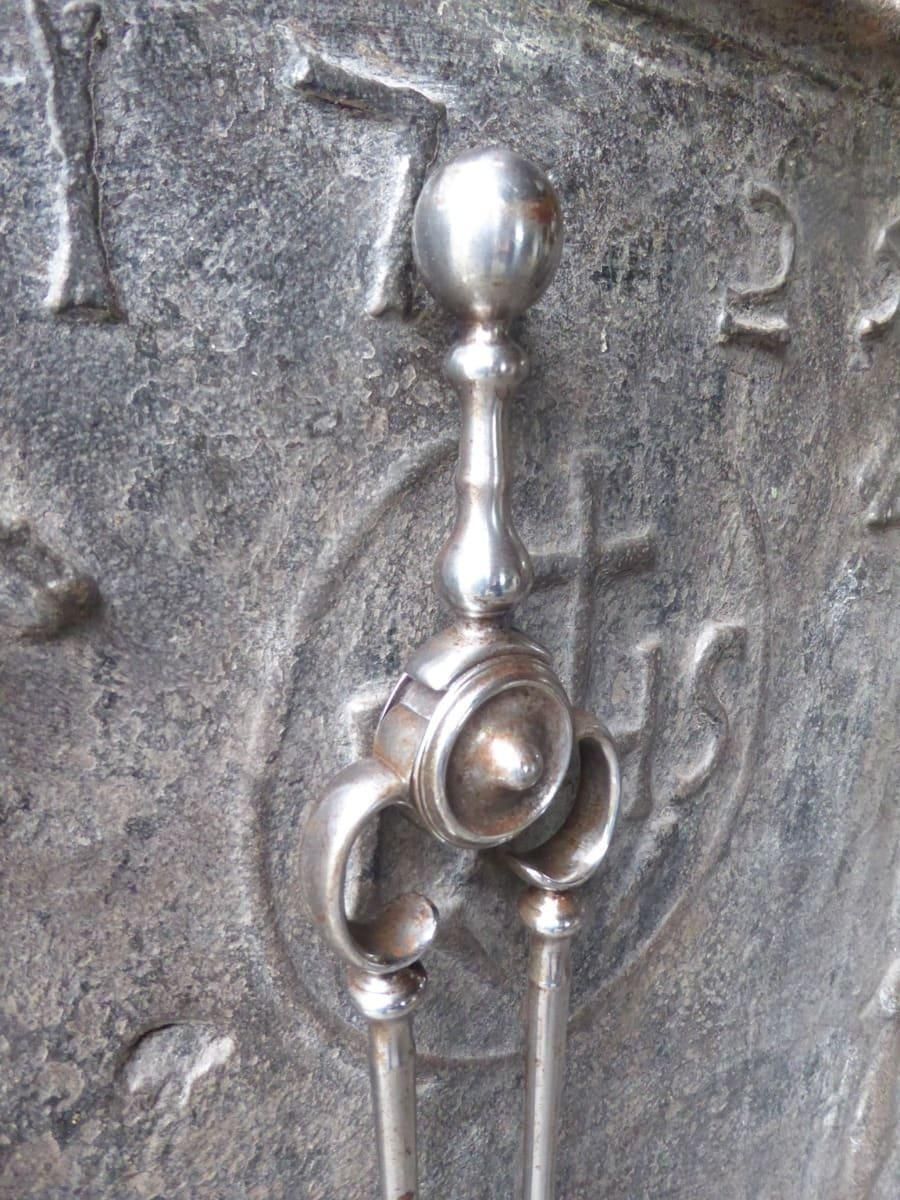 Large Georgian Fireplace Tongs, Early 19th Century photo for sale