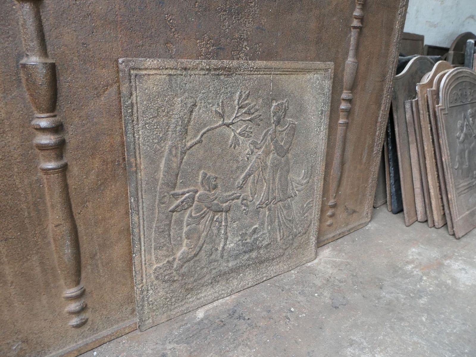 Home Fixtures French Napoleon III Period Fireback, 19th Century photo