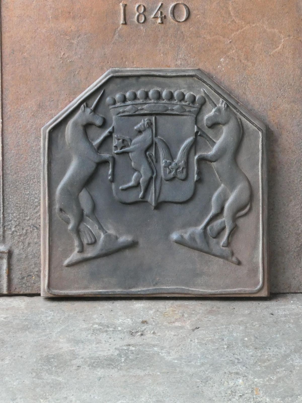 20th Century French Napoleon III Style 'Coat Of Arms' Fireback / Backsplash photo for sale