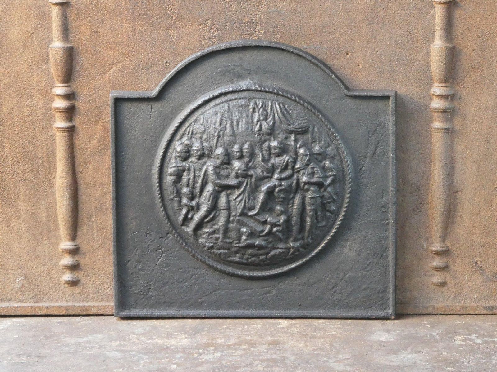French 'Religious Scene' Fireback / Backsplash, Napoleon III Style photo Home Fixtures